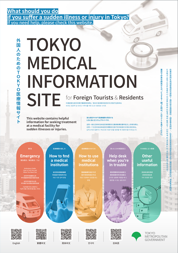 ポスター_外国人のためのTOKYO医療情報サイト