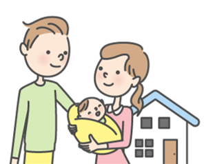 親子イラスト
