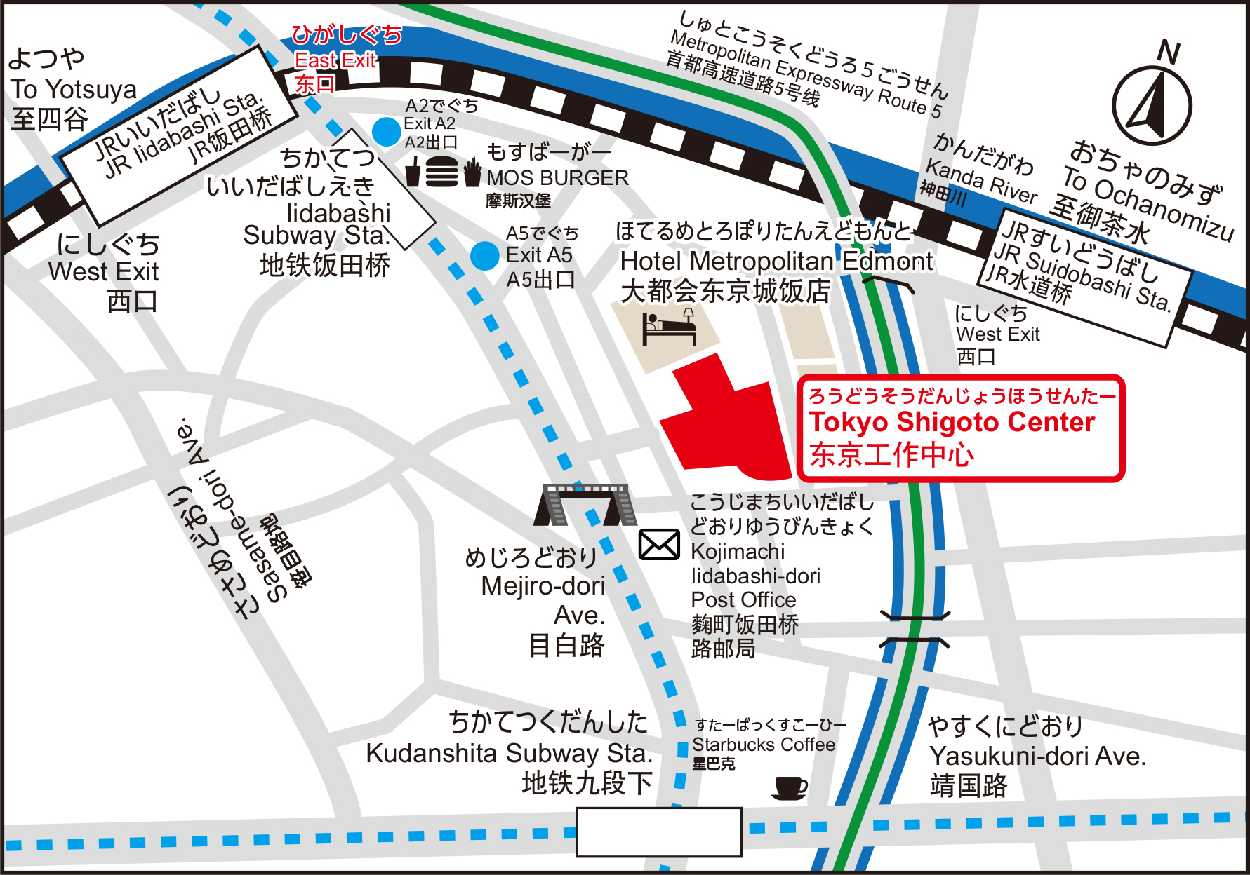 東京しごとセンター地図