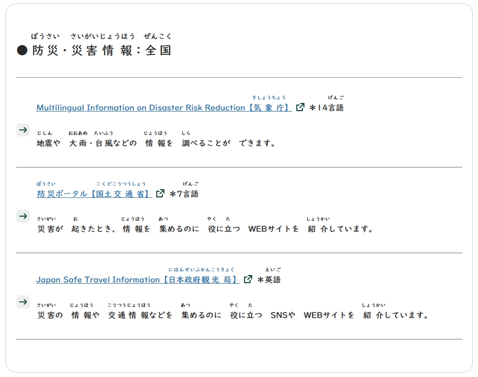 全国情報（日本語）