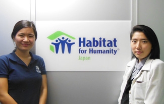 Program Coordinator Ms. Yoshiko Tokuchi (L) and Ms. Saori Machimura, of the Communications and Resources Development Department (R)