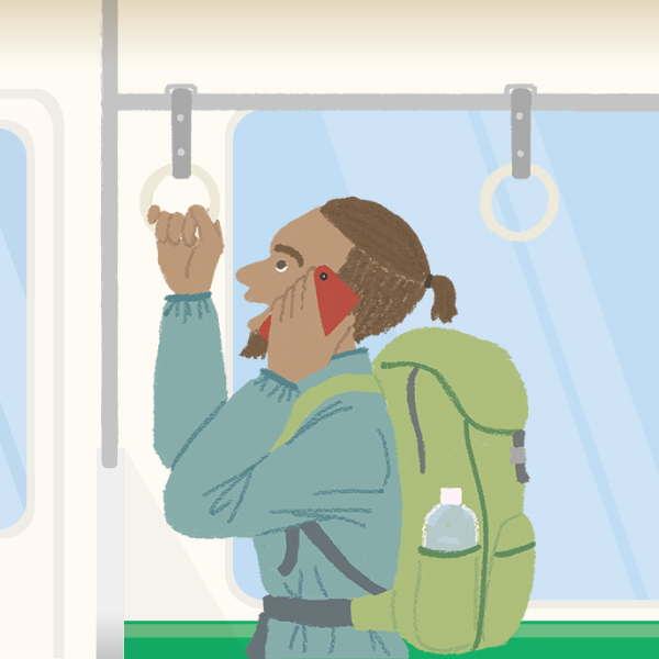 イラスト:電車に乗ろう