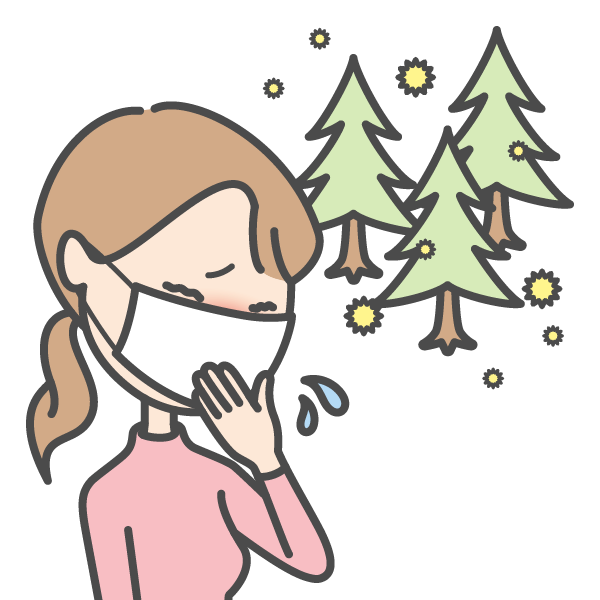 やさしい日本語イラスト_花粉症