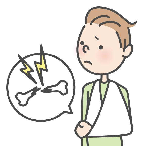 やさしい日本語イラスト_骨折